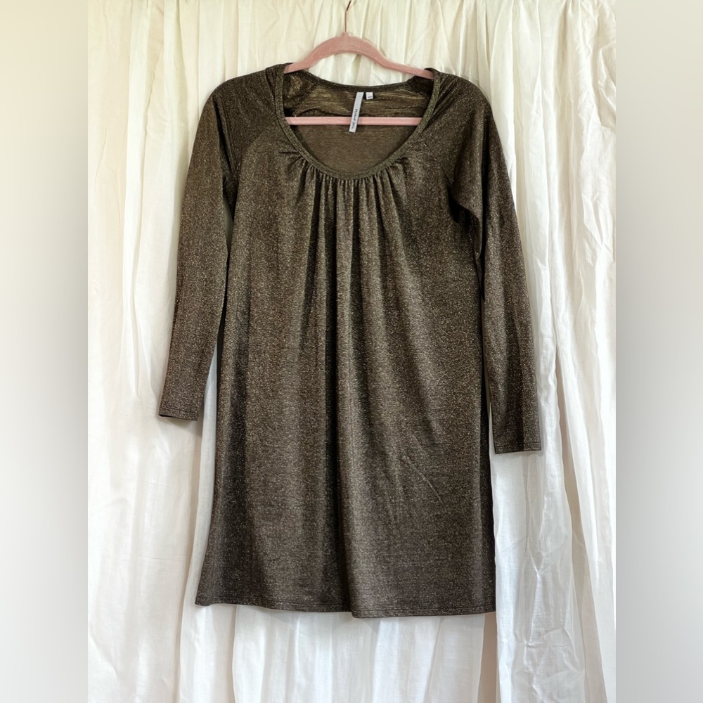 COPY - Anthropologie | Michael Stars Copper Gold Shimmer Dress